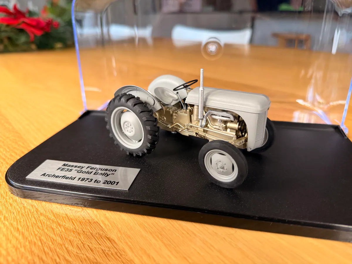 Massey Ferguson FE35 “Gold Belly” scale model, frame 6 of 27