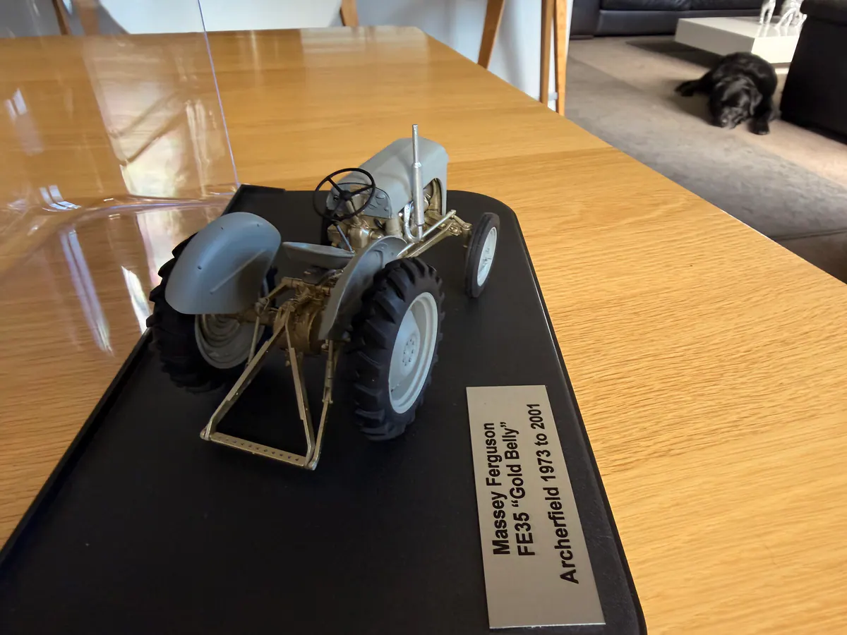Massey Ferguson FE35 “Gold Belly” scale model, frame 26 of 27